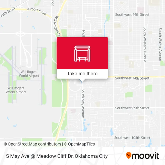 Mapa de S May Ave @ Meadow Cliff Dr