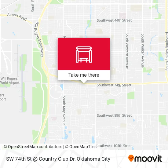 Mapa de SW 74th St @ Country Club Dr