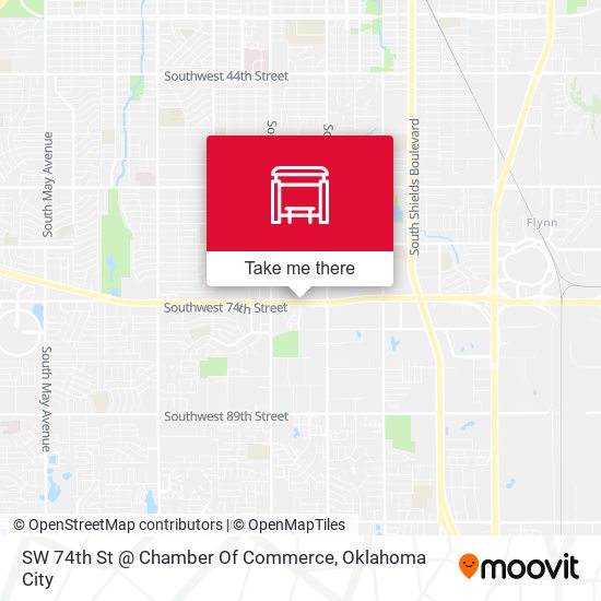 SW 74th St @ Chamber Of Commerce map
