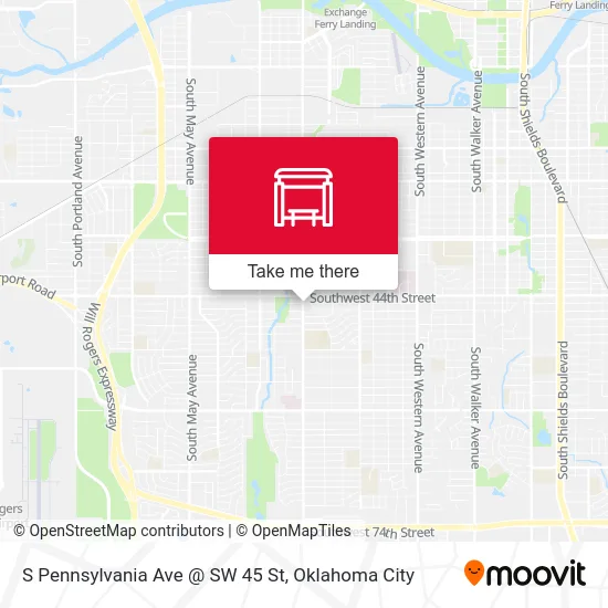 S Pennsylvania Ave @ SW 45 St map