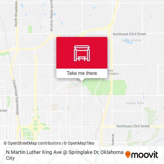 N Martin Luther King Ave @ Springlake Dr map