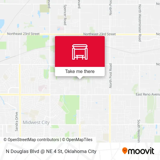 N Douglas Blvd @ NE 4 St map