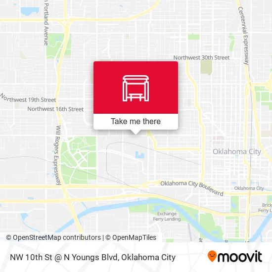 Mapa de NW 10th St @ N Youngs Blvd