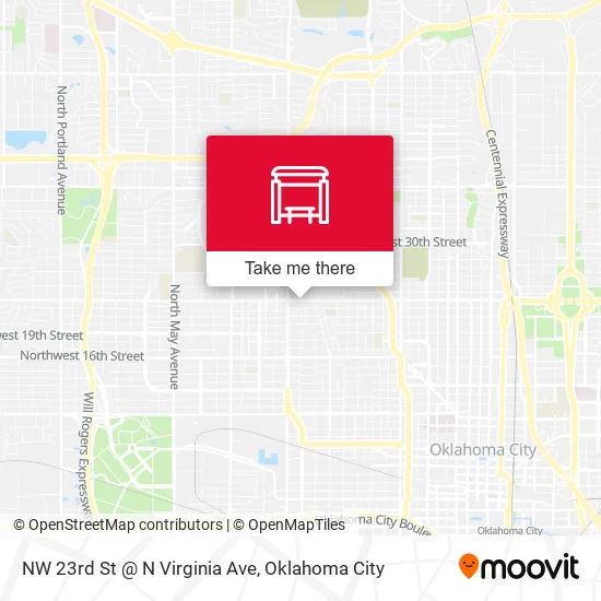 Mapa de NW 23rd St @ N Virginia Ave