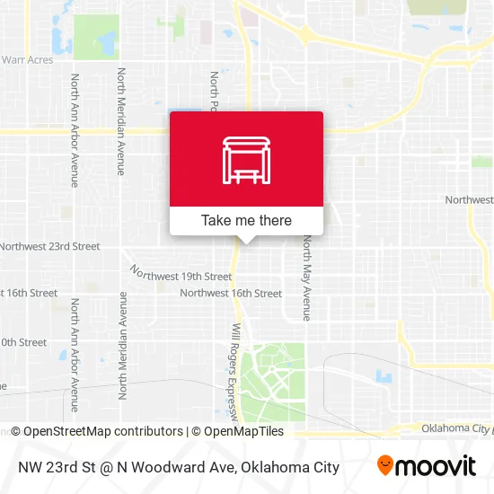 Mapa de NW 23rd St @ N Woodward Ave