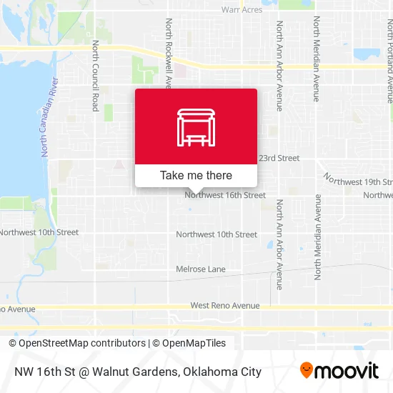 Mapa de NW 16th St @ Walnut Gardens