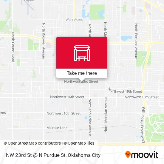 Mapa de NW 23rd St @ N Purdue St