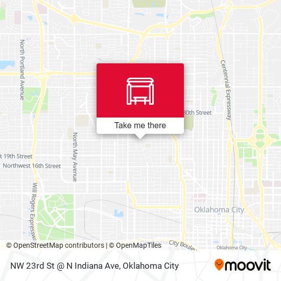 NW 23rd St @ N Indiana Ave map