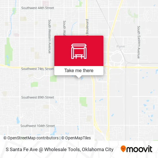 Mapa de S Santa Fe Ave @ Wholesale Tools