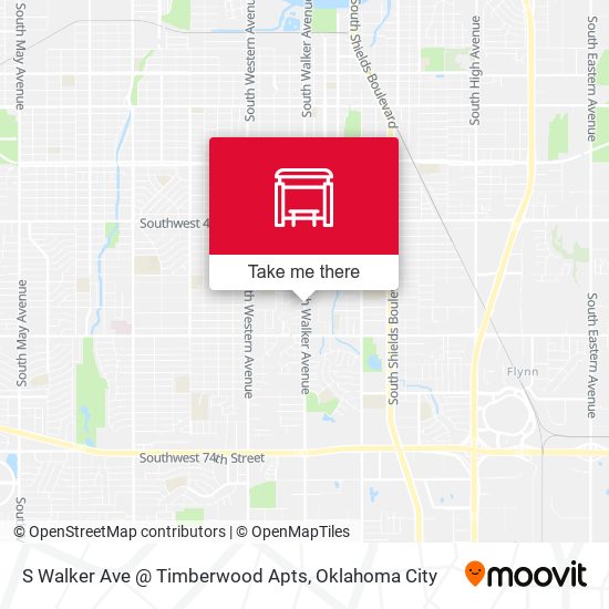 S Walker Ave @ Timberwood Apts map