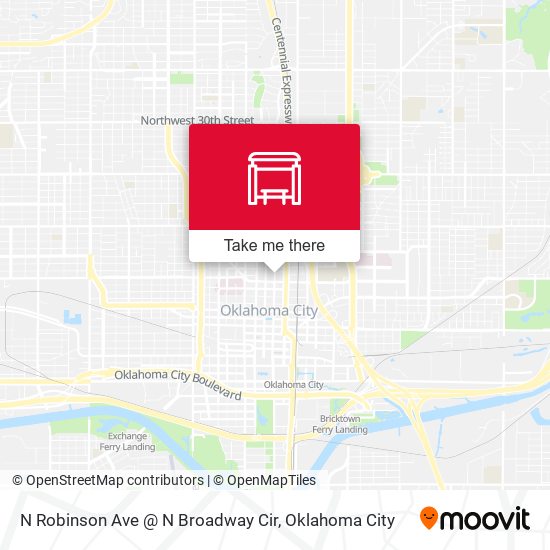 N Robinson Ave @ N Broadway Cir map