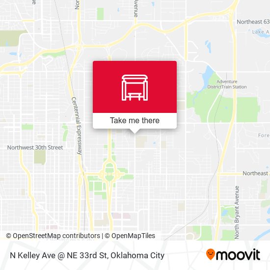 N Kelley Ave @ NE 33rd St map