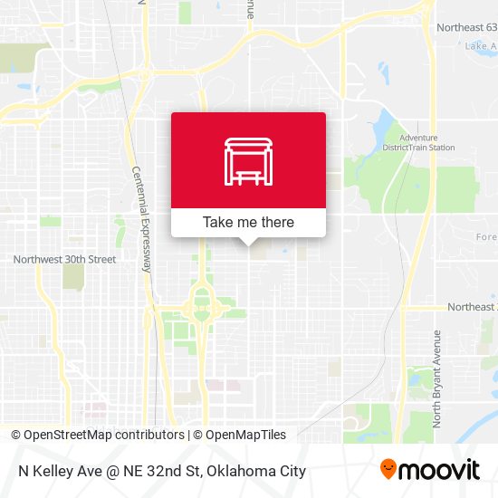 N Kelley Ave @ NE 32nd St map