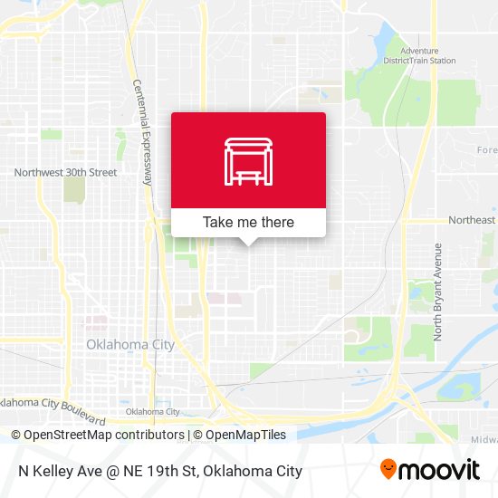 N Kelley Ave @ NE 19th St map