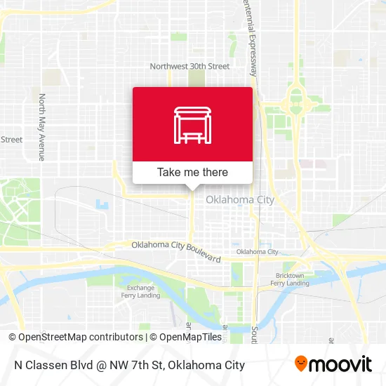 Mapa de N Classen Blvd @ NW 7th St