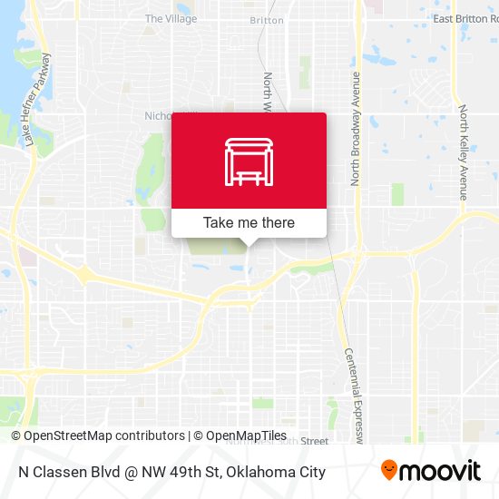 N Classen Blvd @ NW 49th St map