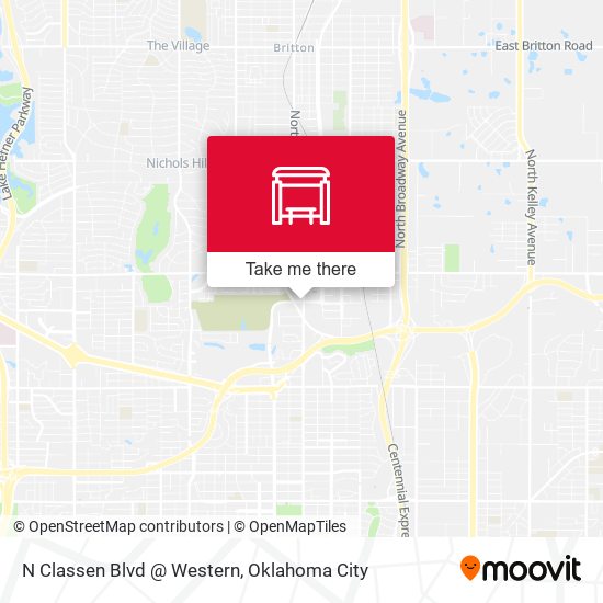Mapa de N Classen Blvd @ Western