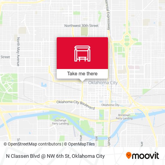 N Classen Blvd @ NW 6th St map