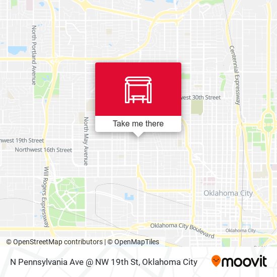 N Pennsylvania Ave @ NW 19th St map
