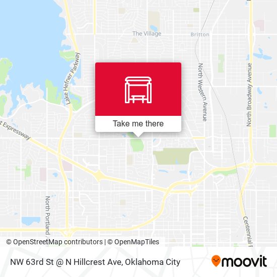 NW 63rd St @ N Hillcrest Ave map
