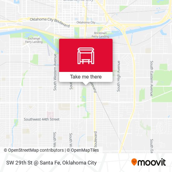 SW 29th St @ Santa Fe map