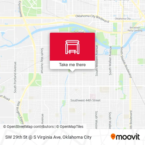 Mapa de SW 29th St @ S Virginia Ave