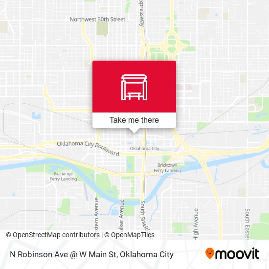 N Robinson Ave @ W Main St map