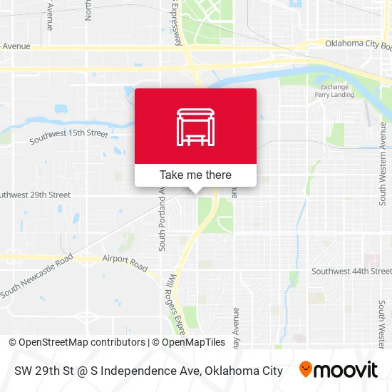 Mapa de SW 29th St @ S Independence Ave