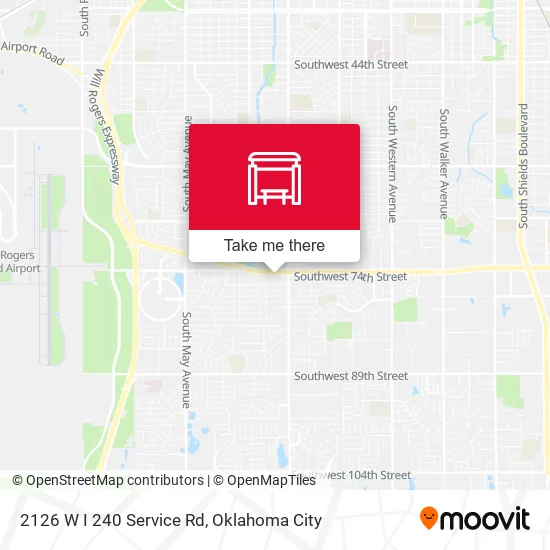 Mapa de 2126 W I 240 Service Rd