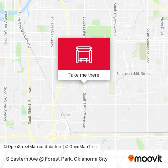 Mapa de S Eastern Ave @ Forest Park