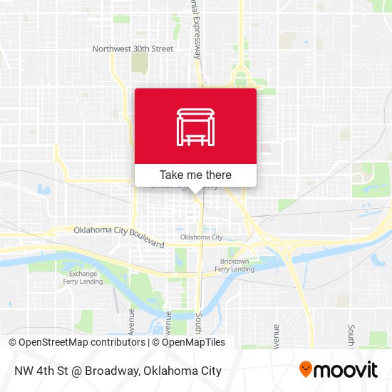 NW 4th St @ Broadway map