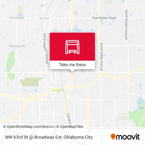 NW 63rd St @ Broadway Ext map