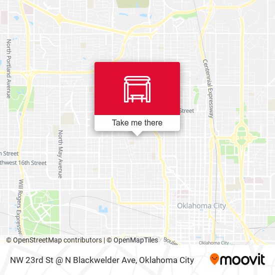 NW 23rd St @ N Blackwelder Ave map