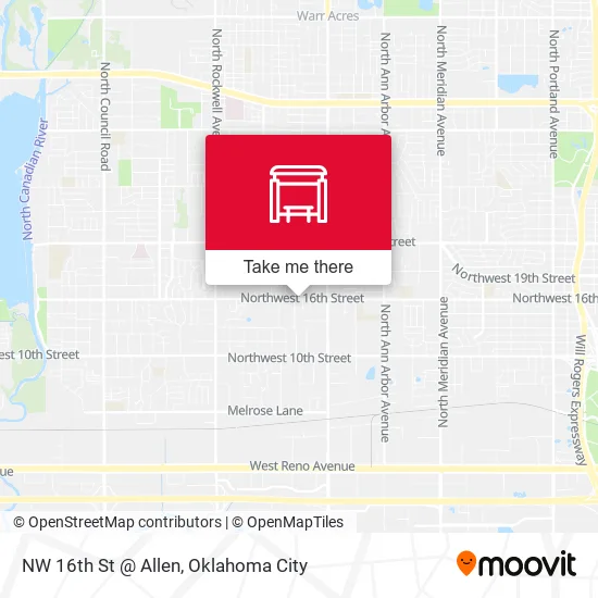 Mapa de NW 16th St @ Allen