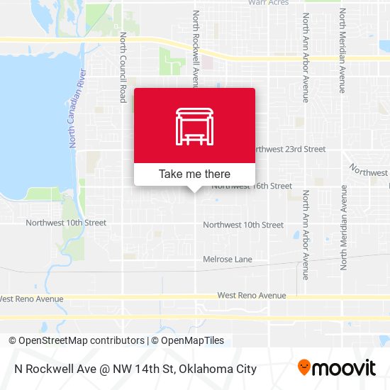 Mapa de N Rockwell Ave @ NW 14th St