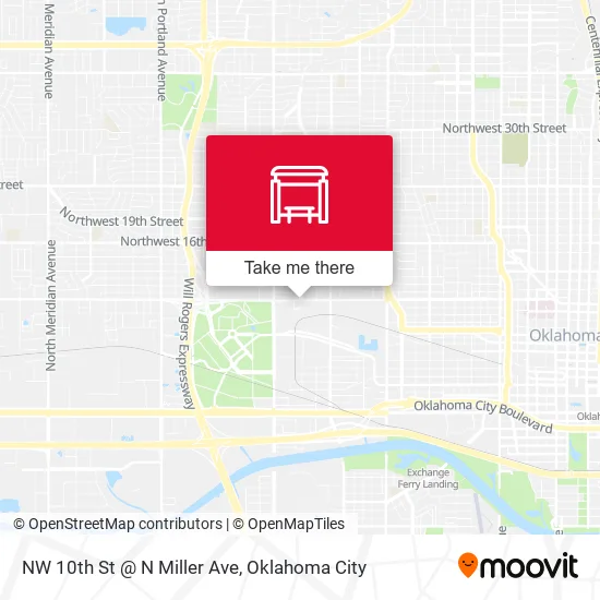 Mapa de NW 10th St @ N Miller Ave