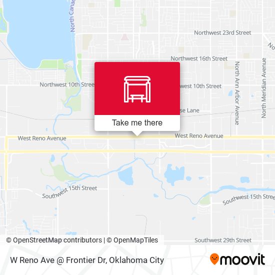 W Reno Ave @ Frontier Dr map