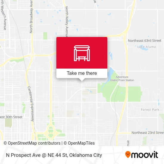 N Prospect Ave @ NE 44 St map