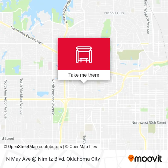 N May Ave @ Nimitz Blvd map