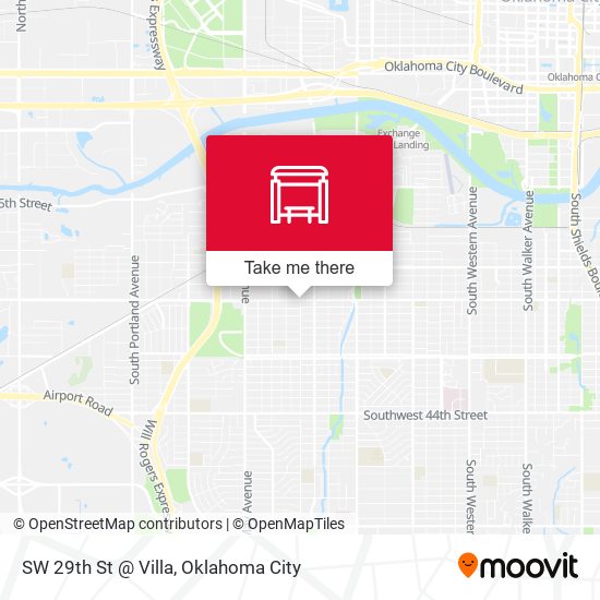 SW 29th St @ Villa map