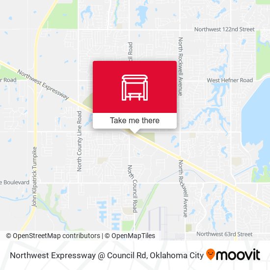 Mapa de Northwest Expressway @ Council Rd