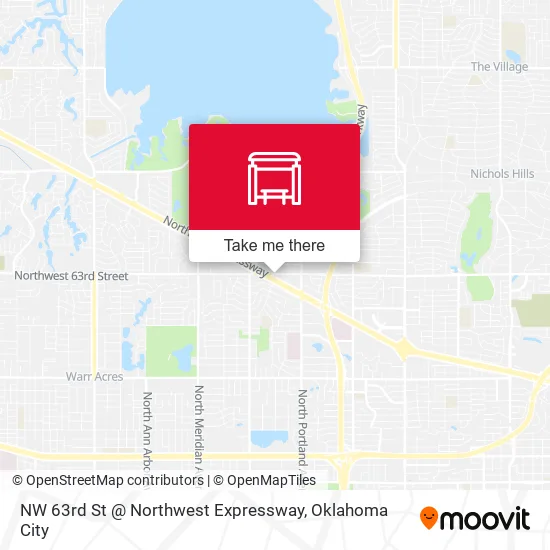 Mapa de NW 63rd St @ Northwest Expressway