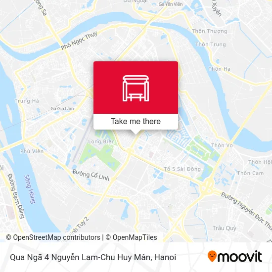 Qua Ngã 4 Nguyễn Lam-Chu Huy Mân map