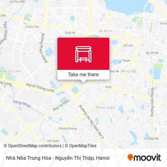 Nhà N6a Trung Hòa - Nguyễn Thị Thập map