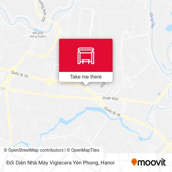 Đối Diện Nhà Máy Viglacera Yên Phong map
