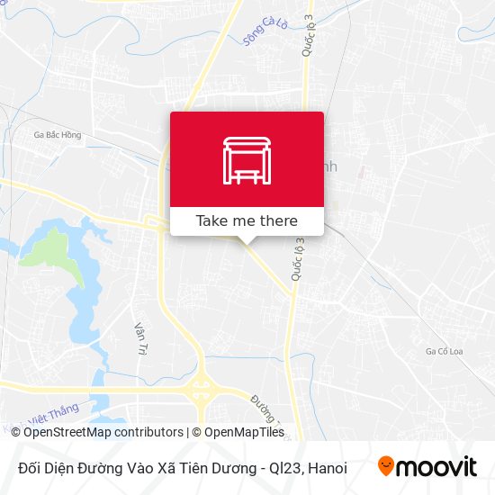 Đối Diện Đường Vào Xã Tiên Dương - Ql23 map