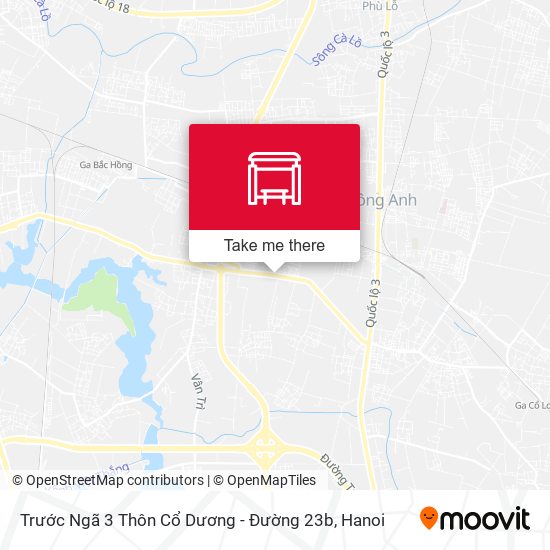 Trước Ngã 3 Thôn Cổ Dương - Đường 23b map