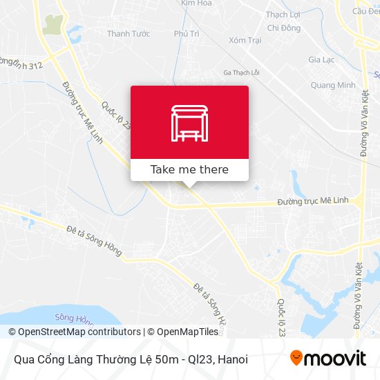 Qua Cổng Làng Thường Lệ 50m - Ql23 map