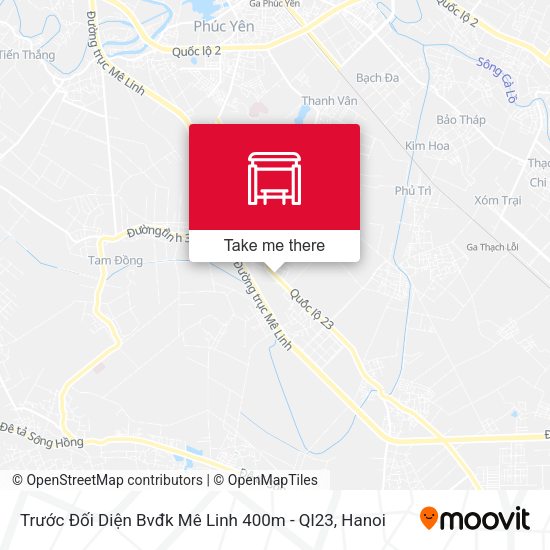 Trước Đối Diện Bvđk Mê Linh 400m - Ql23 map