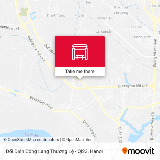 Đối Diện Cổng Làng Thường Lệ - Ql23 map